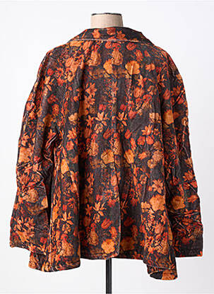 Veste casual col tailleur orange RHUM RAISIN femme