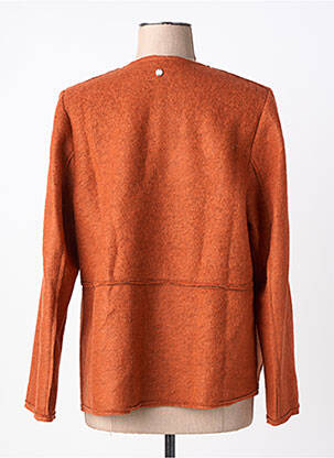 Veste casual fermeture boutonnée sur le devant orange RHUM RAISIN femme