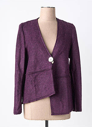 Veste casual fermeture boutonnée sur le devant violet RHUM RAISIN femme