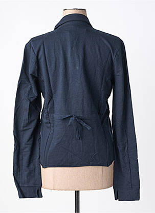 Veste casual col chemisier bleu RHUM RAISIN femme