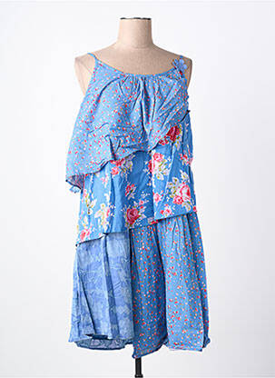 Tunique manches longues coupe fluide bleu RHUM RAISIN femme