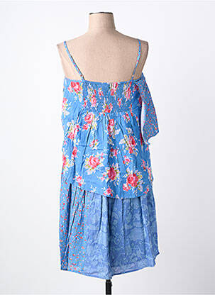 Tunique manches longues coupe fluide bleu RHUM RAISIN femme