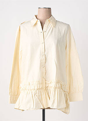 Tunique manches longues col chemisier beige RHUM RAISIN femme