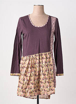 Tunique manches longues col rond violet RHUM RAISIN femme