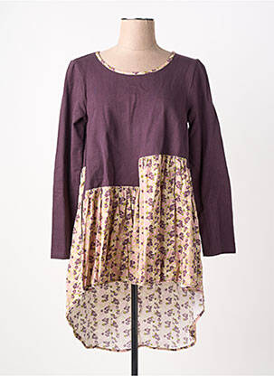 Tunique manches longues col rond violet RHUM RAISIN femme