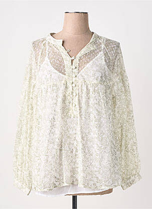 Blouse légère et transparente manches longues vert RHUM RAISIN femme