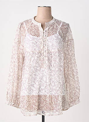 Blouse légère et transparente manches longues rose RHUM RAISIN femme