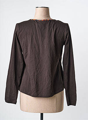 T-shirt manches longues manches longues marron RHUM RAISIN femme