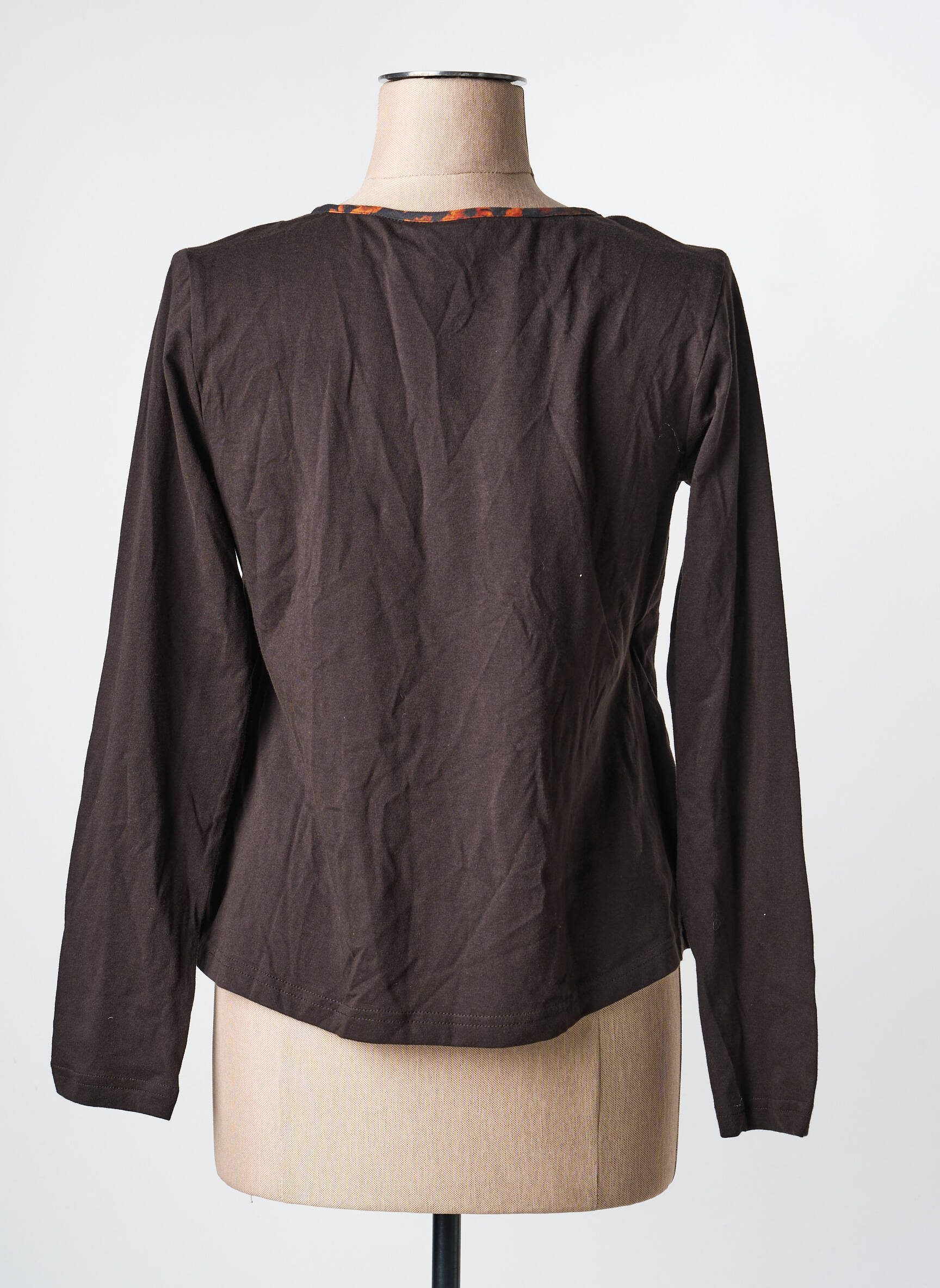 T-shirt manches longues manches longues marron RHUM RAISIN femme