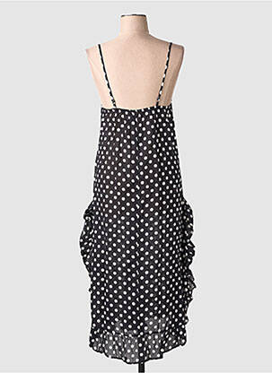 Robe longue coupe cintrée fines bretelles noir RHUM RAISIN femme
