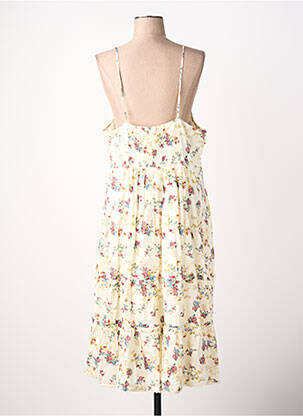 Robe longue tissage popeline fines bretelles beige RHUM RAISIN femme