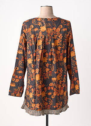 Tunique manches longues col rond orange RHUM RAISIN femme