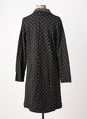 Manteau long coupe cintrée sans capuche vert RHUM RAISIN femme