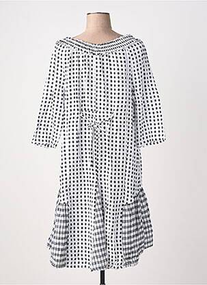 Robe mi-longue manches 3/4 manches 3/4 noir RHUM RAISIN femme
