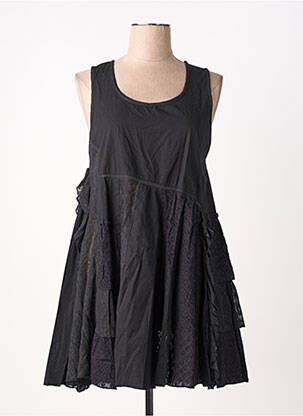 Robe courte sans manche sans manche noir RHUM RAISIN femme