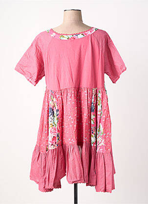 Tunique manches courtes col rond rose RHUM RAISIN femme