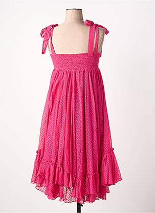 Robe mi-longue doublure fines bretelles rose RHUM RAISIN femme