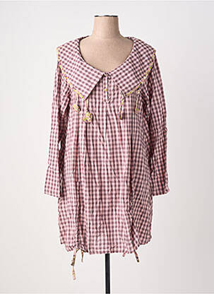 Robe courte manches longues manches longues violet RHUM RAISIN femme