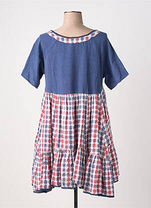 Tunique manches courtes tissage jersey bleu RHUM RAISIN femme