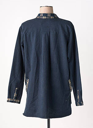 Tunique manches longues col v bleu RHUM RAISIN femme