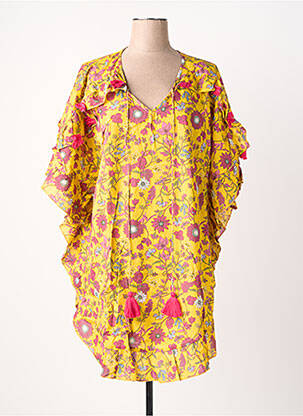 Tunique manches longues col v jaune RHUM RAISIN femme