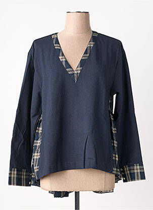 Blouse manches longues manches longues bleu RHUM RAISIN femme