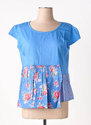 T-shirt coupe cintrée manches courtes bleu RHUM RAISIN femme