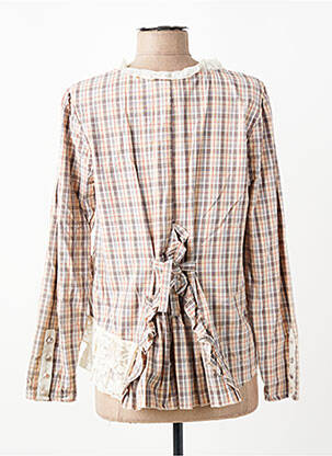Chemisier coupe cintrée manches longues beige RHUM RAISIN femme
