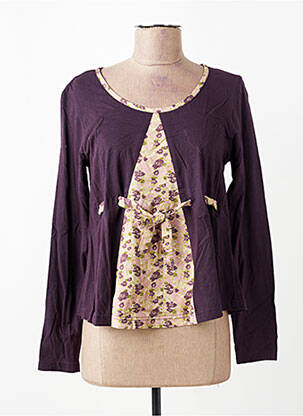 T-shirt manches longues manches longues violet RHUM RAISIN femme