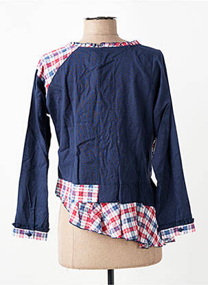 Veste casual col rond bleu RHUM RAISIN femme