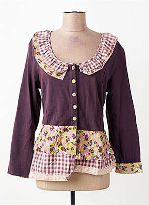 Veste casual coupe cintrée violet RHUM RAISIN femme