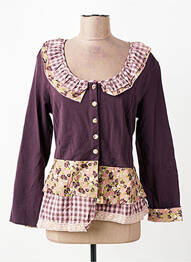 Veste casual coupe cintrée violet RHUM RAISIN femme