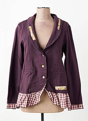 Blazer col châle violet RHUM RAISIN femme