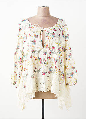 Tunique manches longues col rond beige RHUM RAISIN femme