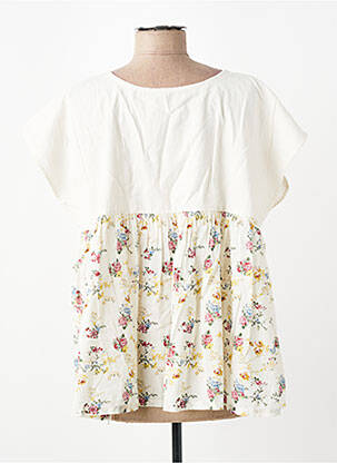 Blouse manches courtes manches courtes beige RHUM RAISIN femme