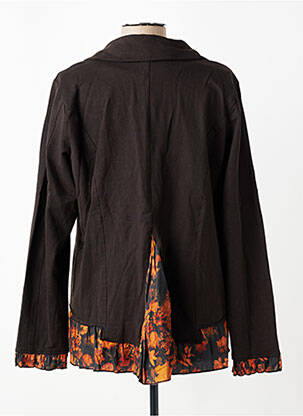 Blazer col châle marron RHUM RAISIN femme