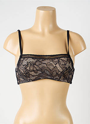 Soutien-gorge avec armature haut bandeau noir WOLFORD femme