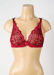 Soutien-gorge broderie haut soutien-gorge emboitant rouge AUBADE femme