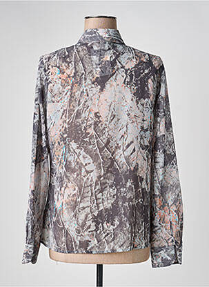 Chemisier tissage crêpe manches longues gris MEXX femme