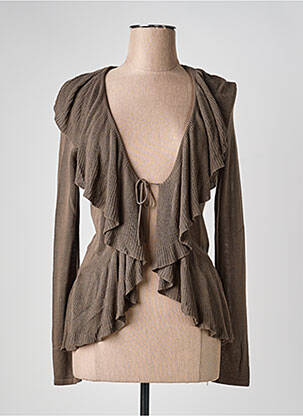 Gilet manches longues stretch marron MEXX femme
