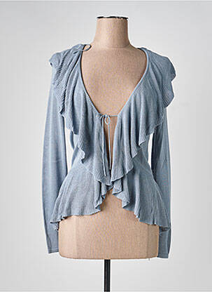 Gilet manches longues stretch bleu MEXX femme