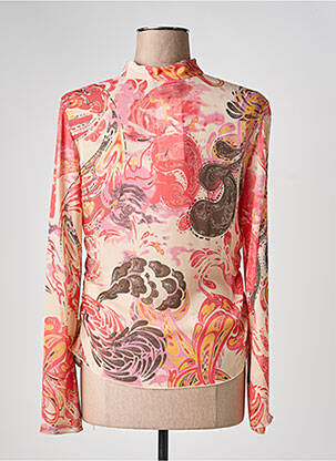 Blouse imprimé fantaisie manches longues rose MEXX femme