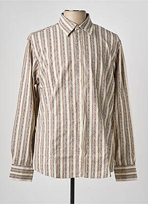 Chemise manches longues poignets boutonnés beige MEXX homme