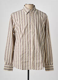 Chemise manches longues poignets boutonnés beige MEXX homme