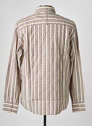 Chemise manches longues poignets boutonnés beige MEXX homme