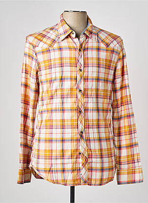 Chemise manches longues poignets boutonnés orange MEXX homme