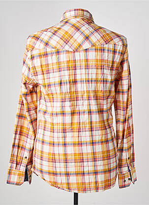 Chemise manches longues poignets boutonnés orange MEXX homme