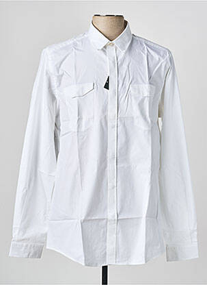 Chemise manches longues poignets boutonnés blanc MEXX homme