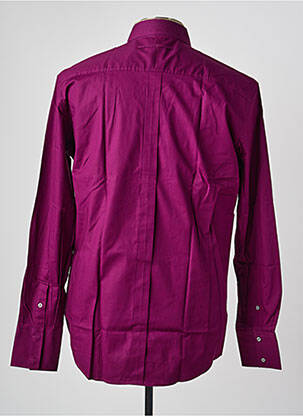 Chemise manches longues poignets boutonnés violet MEXX homme