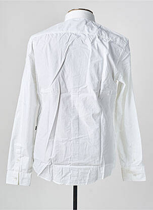Chemise manches longues poignets boutonnés blanc MEXX homme